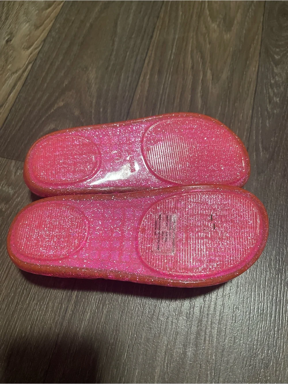 wonder nation Girls Pink Jelly Sandal with Bow
